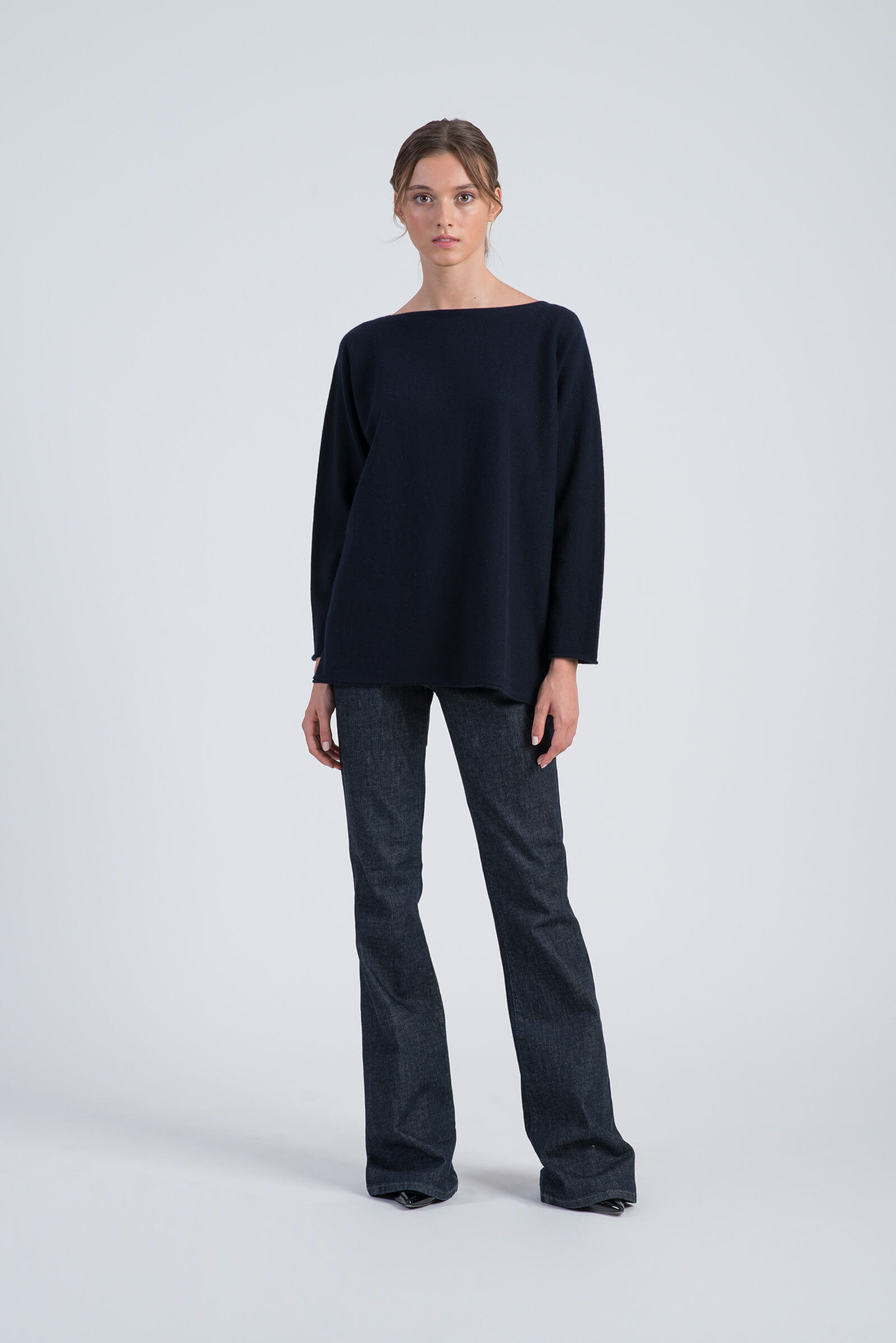 boat neck cashmere